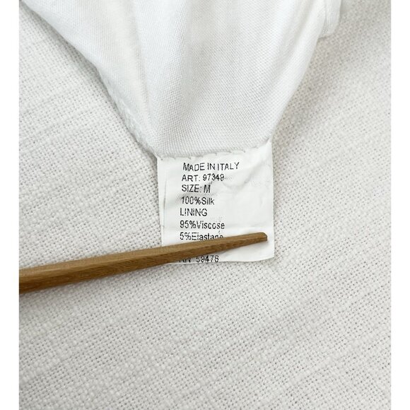 Elena Baldi Silk Blouse‎ Sz M Sheer Floral Embroidery Whimsy Elegant Fairy Italy - Picture 4 of 8